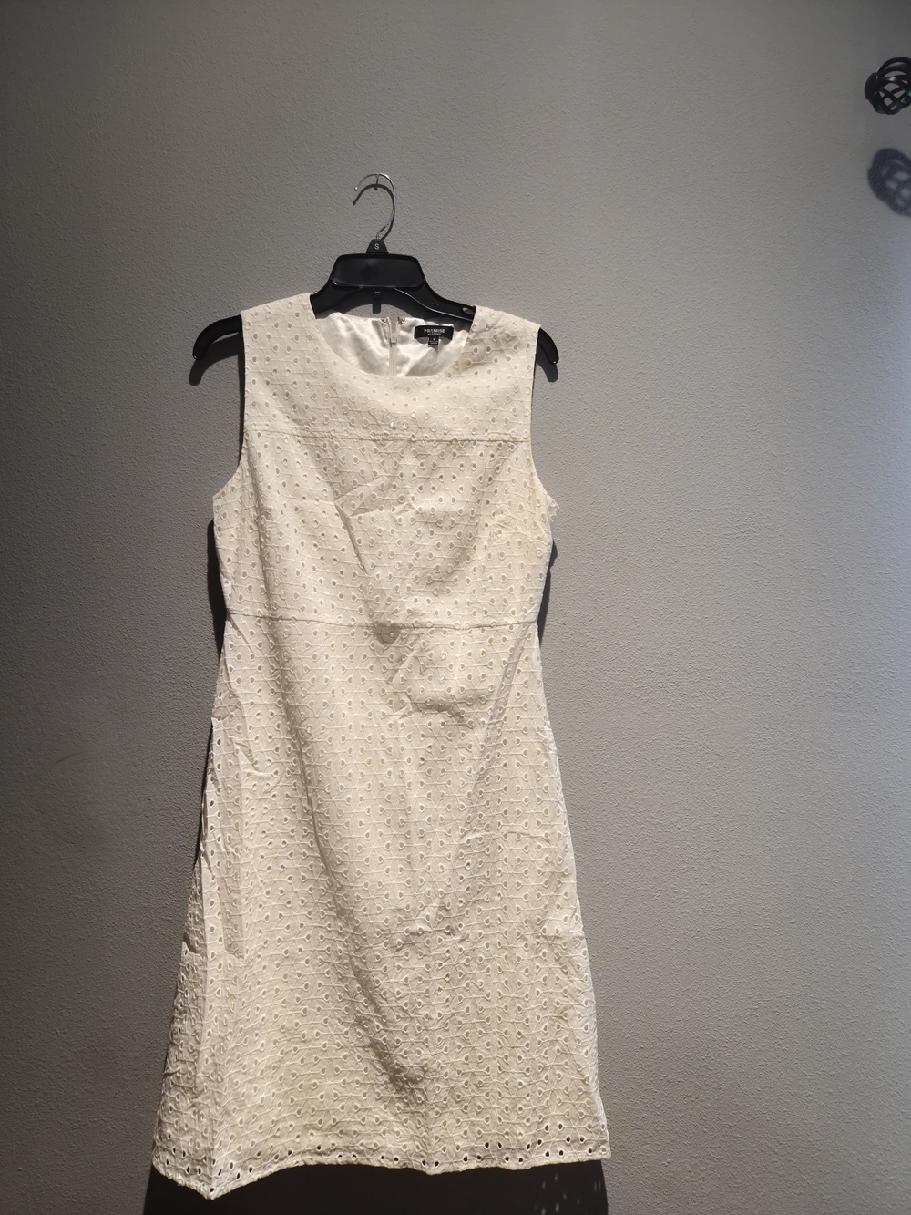 Premise Sleeveless Eyelet Dress in Cream
